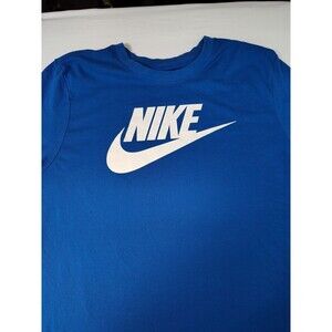 Nike Dri Fit T Shirt Adult Large Blue Running Active Short Sleeve Mens Tees